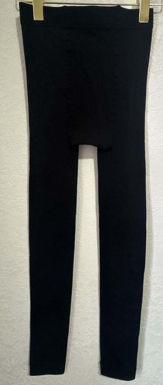 Nicole Miller Leggings Size M/T Black Fleece Lined